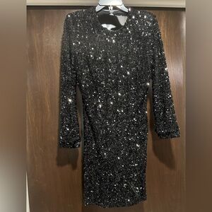 FORE Black Sequin Dress
